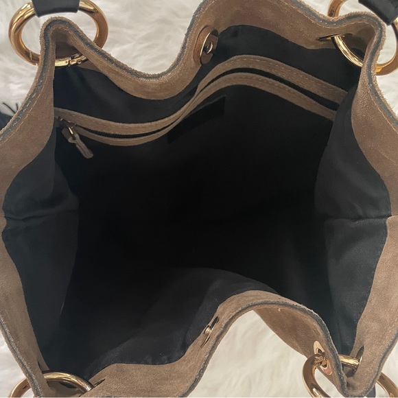 NWT DSQUARED2 LEATHER SUEDE WITH FRINGE BAG - Picture 10 of 10